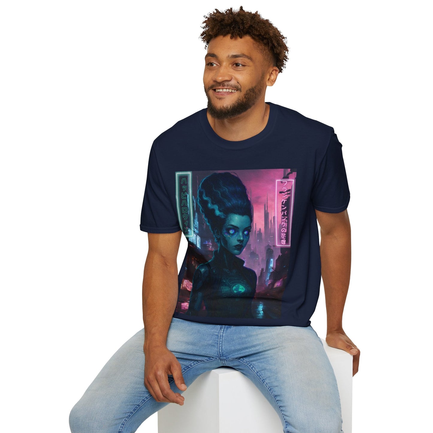 Neon Bride of Frankenstein DKcolors Unisex T-Shirt by CreepyCrafts.boo – cypherpunkgear.com | Cypherpunk Merch