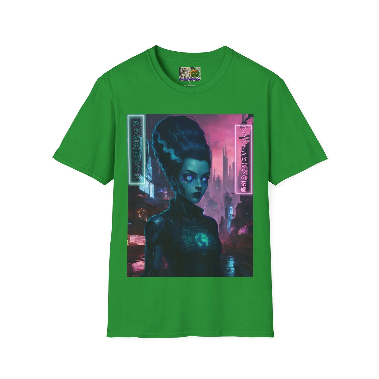 Neon Bride of Frankenstein DKcolors Unisex T-Shirt by CreepyCrafts.boo – cypherpunkgear.com | Cypherpunk Merch