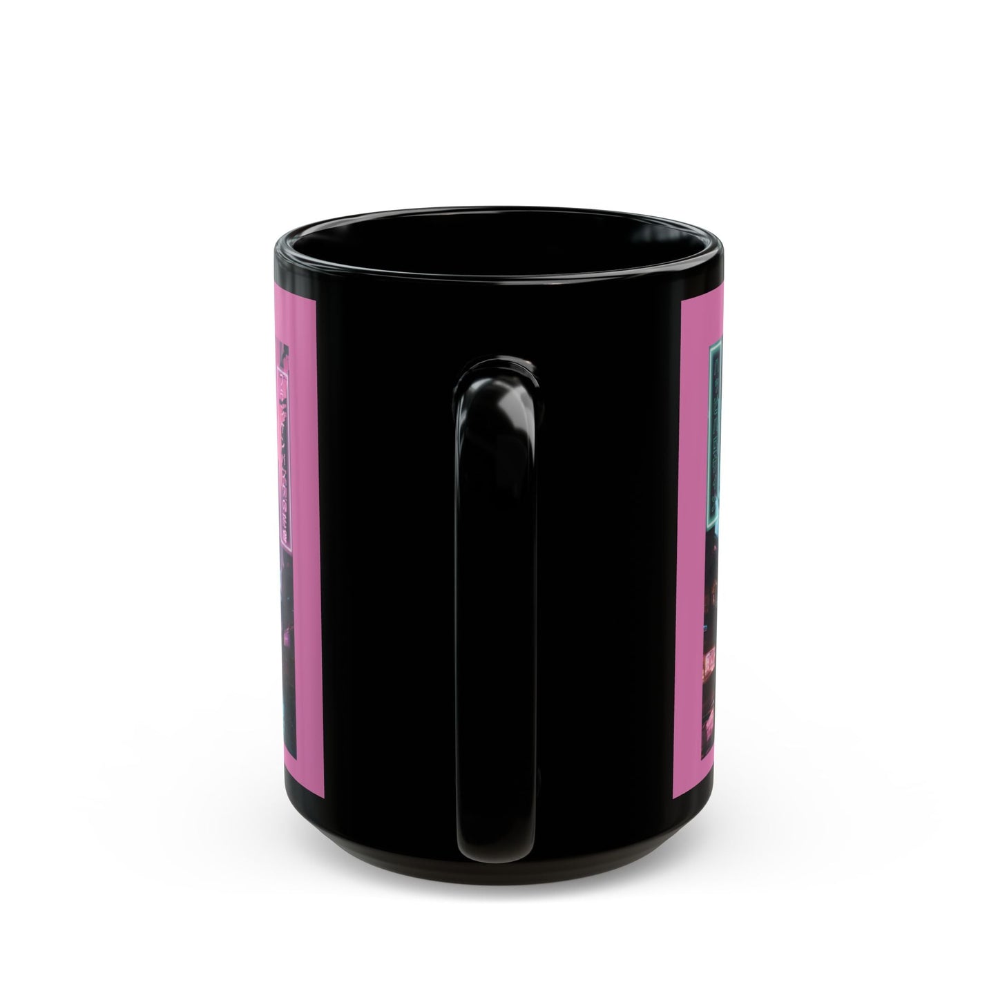 Neon Bride of Frankenstein Pink Mug by CreepyCrafts.boo – cypherpunkgear.com | Cypherpunk Merch
