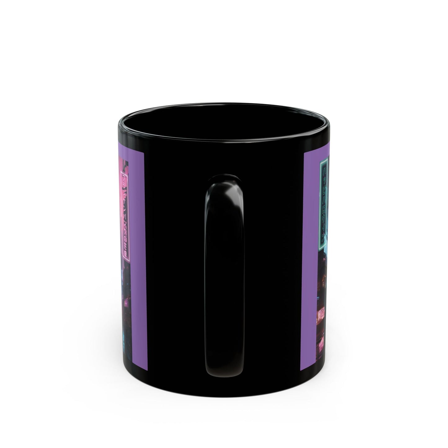 Neon Bride of Frankenstein Purple Mug by CreepyCrafts.boo – cypherpunkgear.com | Cypherpunk Merch