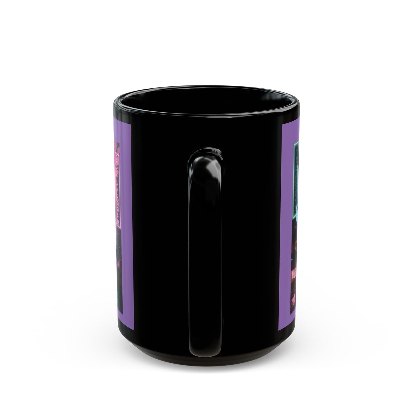 Neon Bride of Frankenstein Purple Mug by CreepyCrafts.boo – cypherpunkgear.com | Cypherpunk Merch
