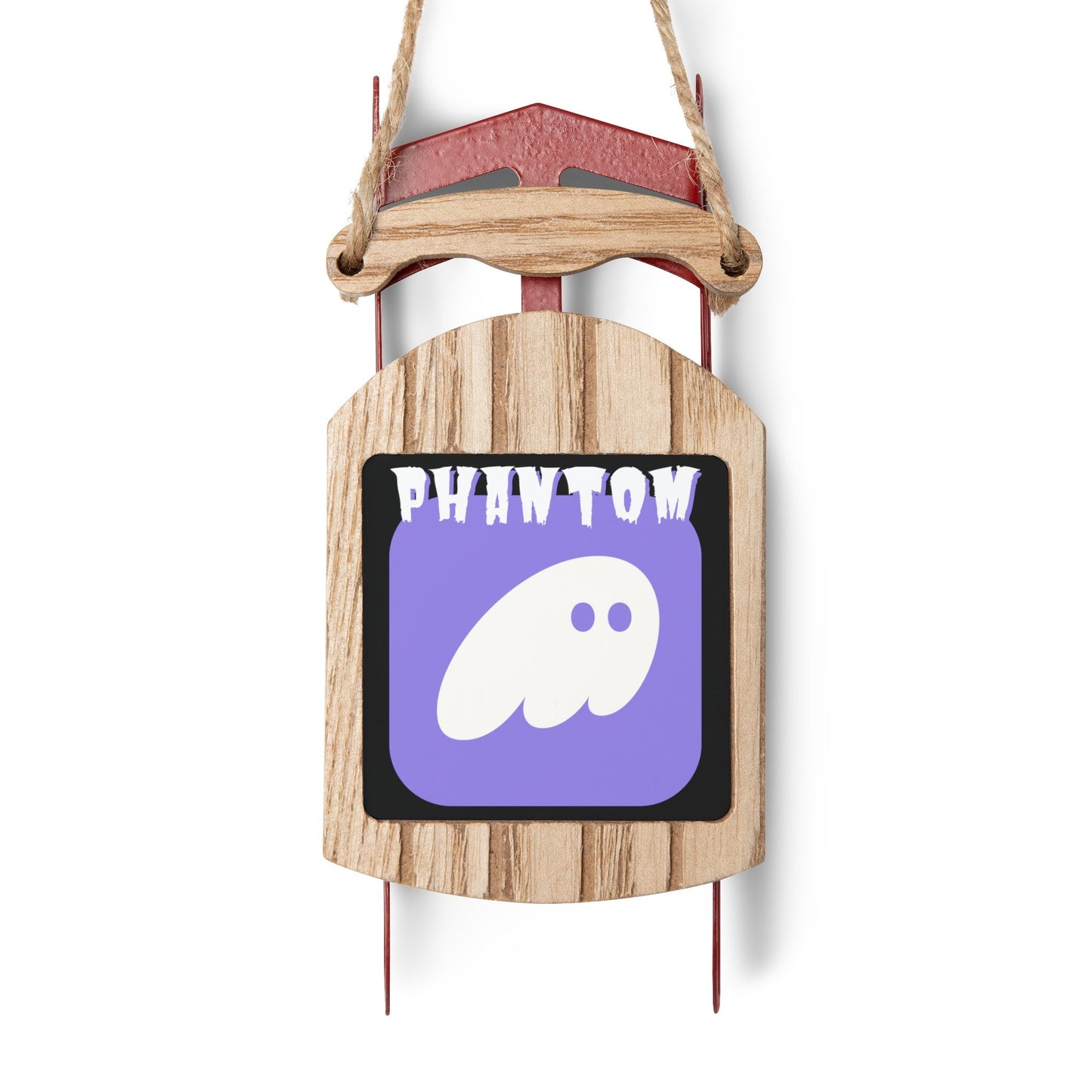 Phantom Hot Wallet Sled Ornament by cypherpunkgear – cypherpunkgear.com | Cypherpunk Merch