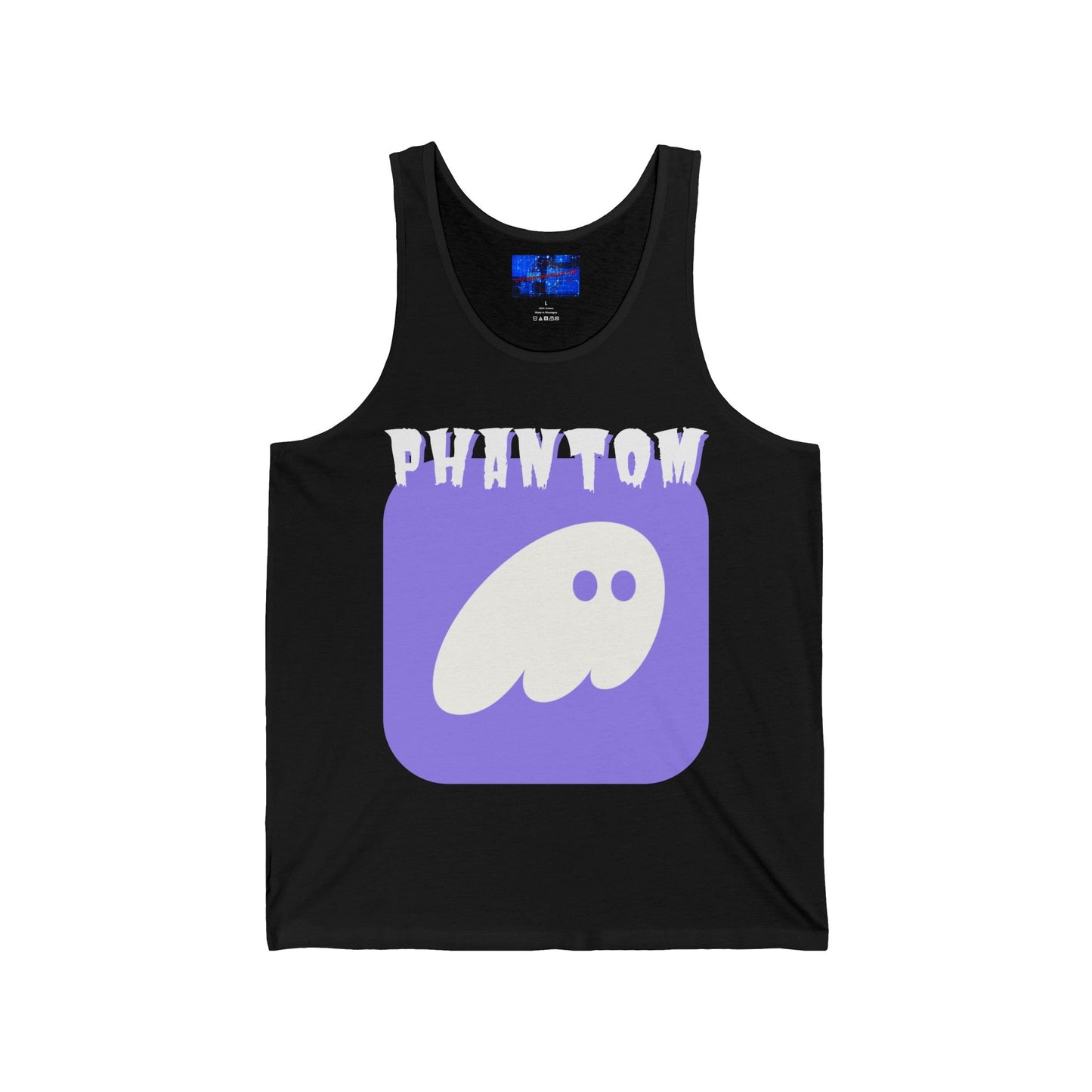 Phantom Hot Wallet Unisex Jersey Tank Top by cypherpunkgear – cypherpunkgear.com | Cypherpunk Merch
