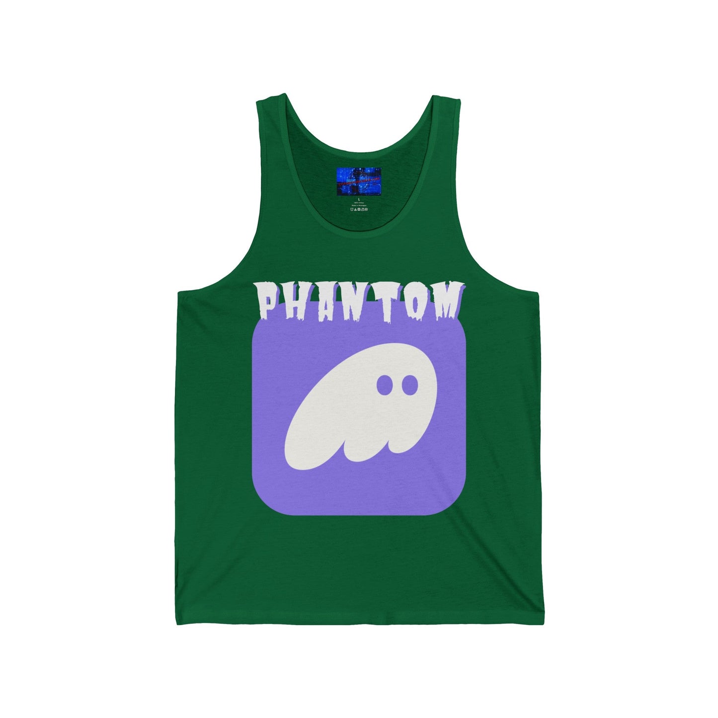 Phantom Hot Wallet Unisex Jersey Tank Top by cypherpunkgear – cypherpunkgear.com | Cypherpunk Merch