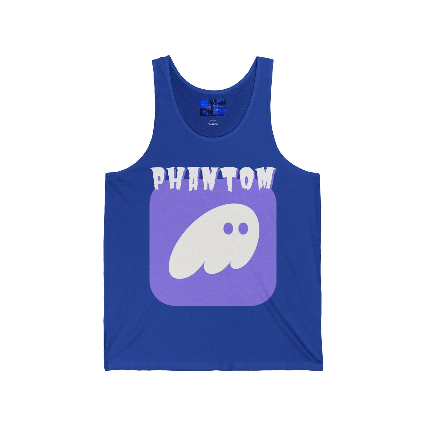 Phantom Hot Wallet Unisex Jersey Tank Top by cypherpunkgear – cypherpunkgear.com | Cypherpunk Merch