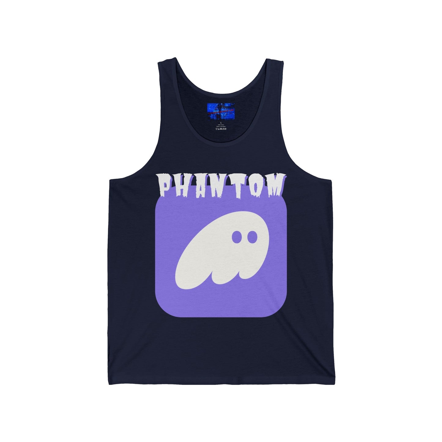 Phantom Hot Wallet Unisex Jersey Tank Top by cypherpunkgear – cypherpunkgear.com | Cypherpunk Merch