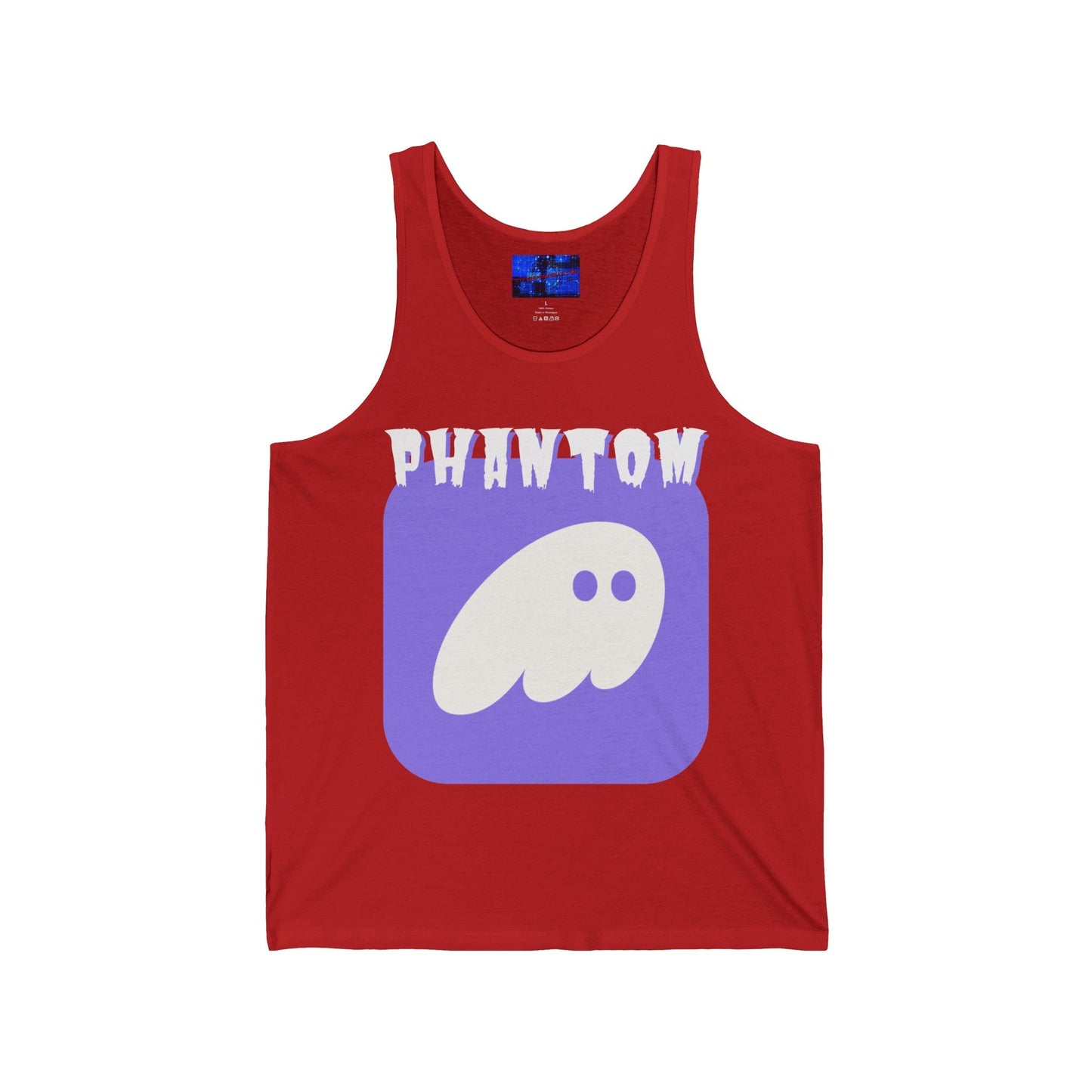Phantom Hot Wallet Unisex Jersey Tank Top by cypherpunkgear – cypherpunkgear.com | Cypherpunk Merch