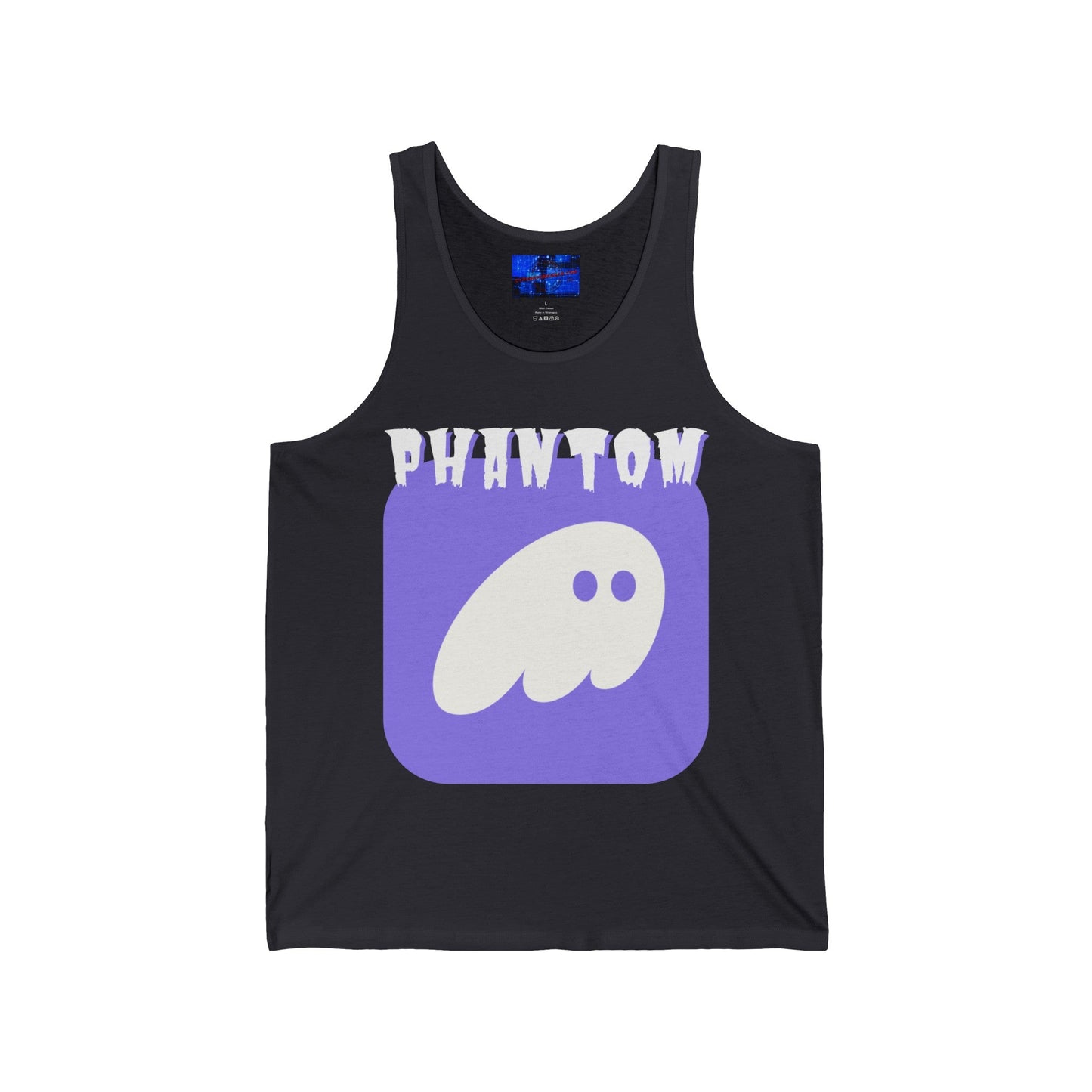 Phantom Hot Wallet Unisex Jersey Tank Top by cypherpunkgear – cypherpunkgear.com | Cypherpunk Merch