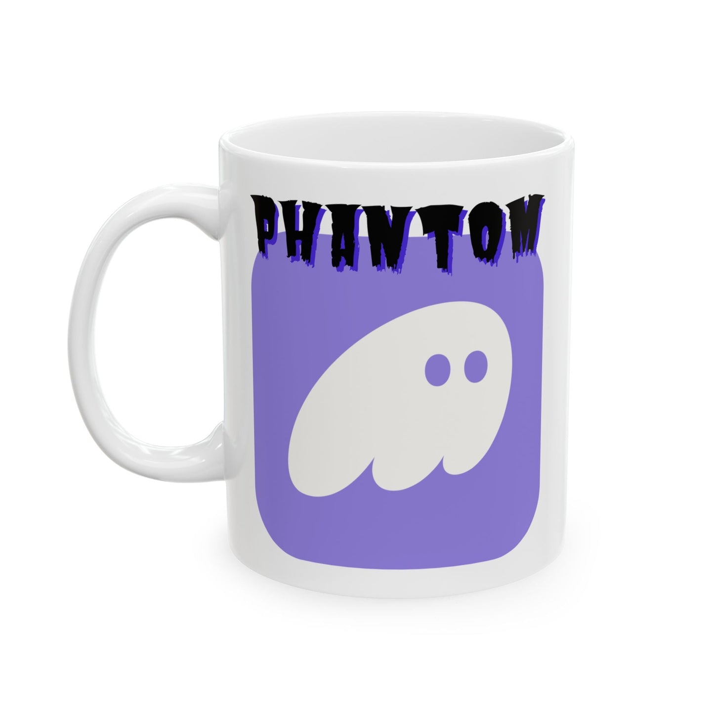 Phantom Hot Wallet White Mug by cypherpunkgear – cypherpunkgear.com | Cypherpunk Merch