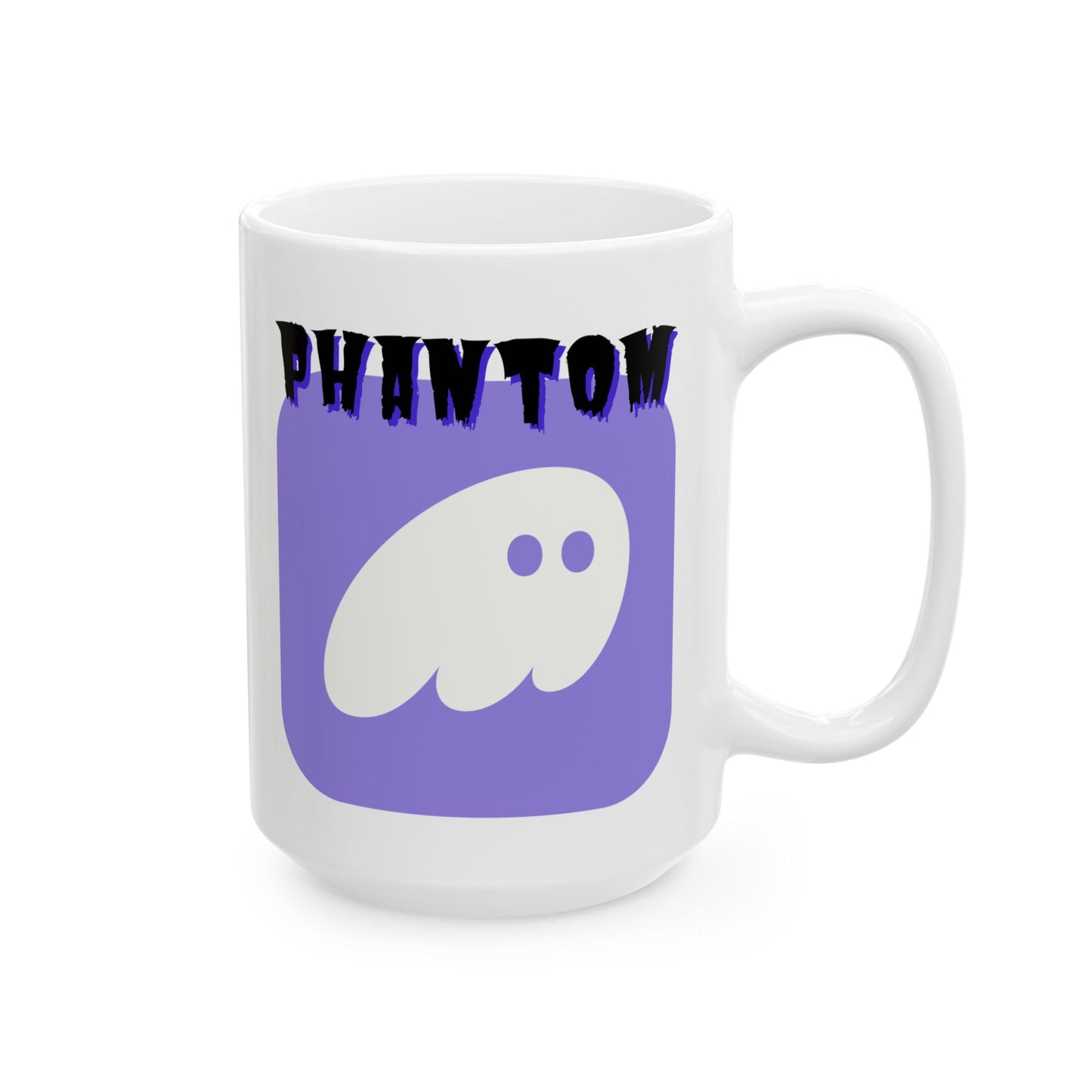 Phantom Hot Wallet White Mug by cypherpunkgear – cypherpunkgear.com | Cypherpunk Merch