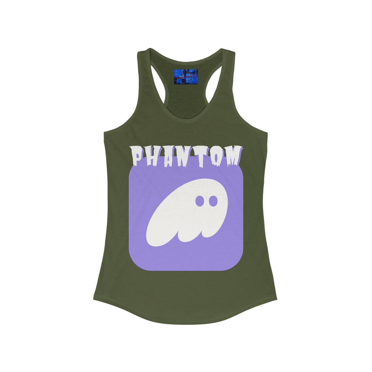 Phantom Hot Wallet Women's Racerback Tank Top by cypherpunkgear – cypherpunkgear.com | Cypherpunk Merch