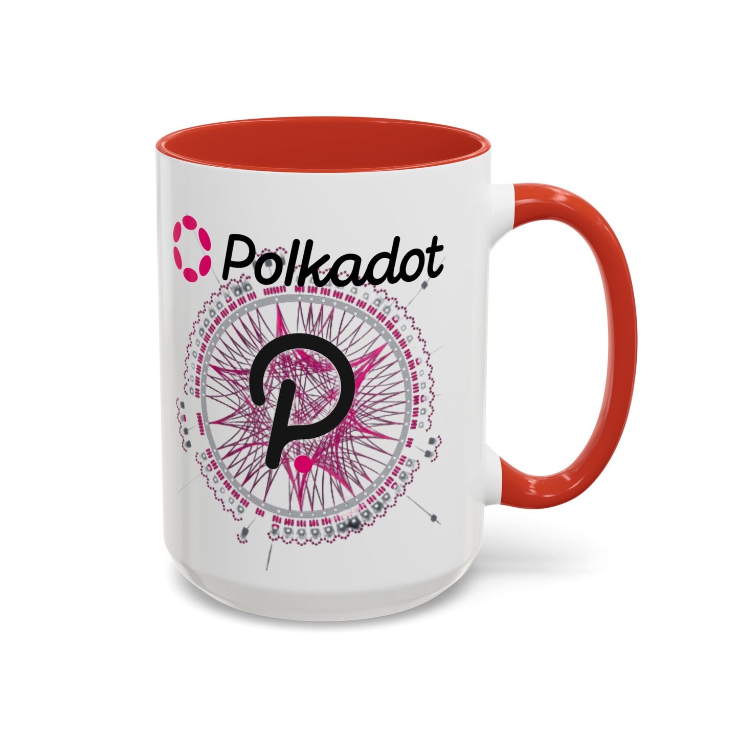 Polkadot (DOT) Accent Mug by cypherpunkgear – cypherpunkgear.com | Cypherpunk Merch