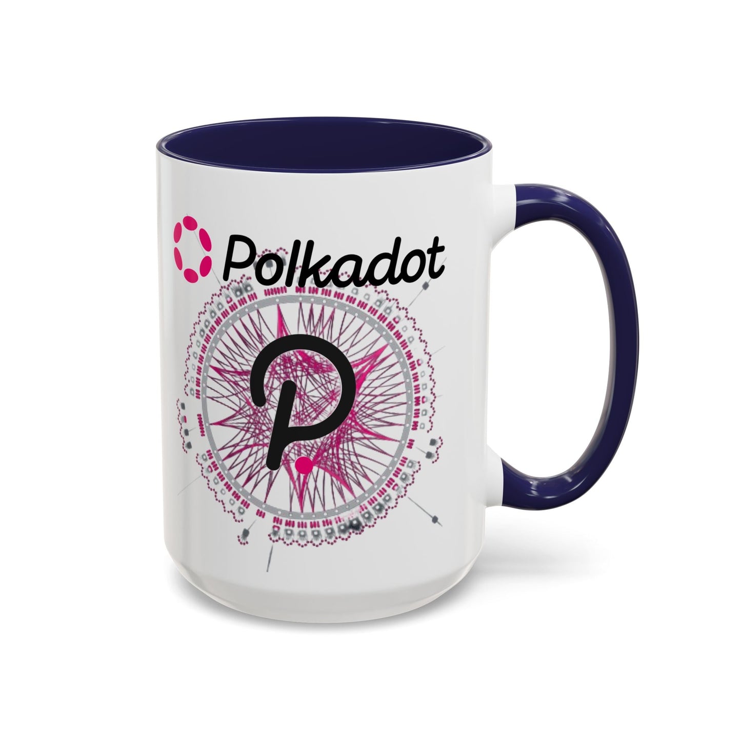 Polkadot (DOT) Accent Mug by cypherpunkgear – cypherpunkgear.com | Cypherpunk Merch