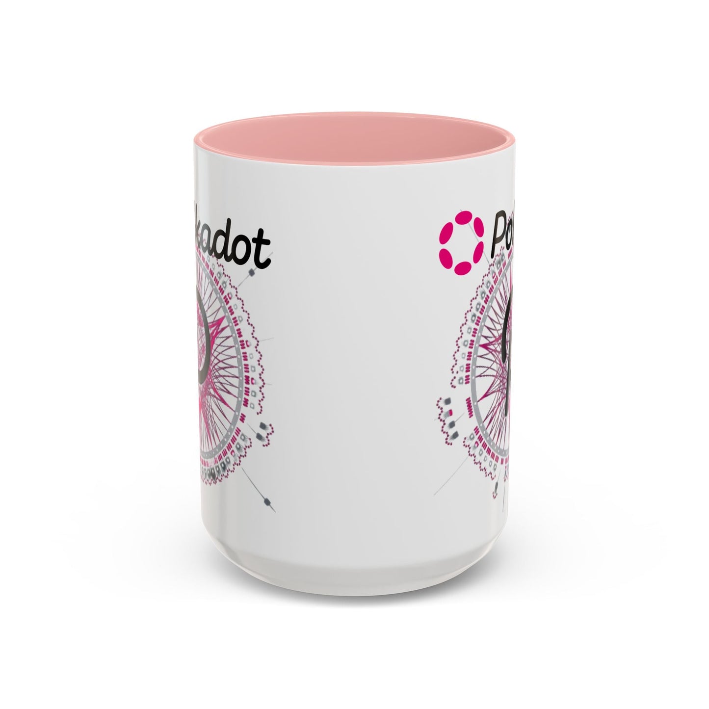 Polkadot (DOT) Accent Mug by cypherpunkgear – cypherpunkgear.com | Cypherpunk Merch
