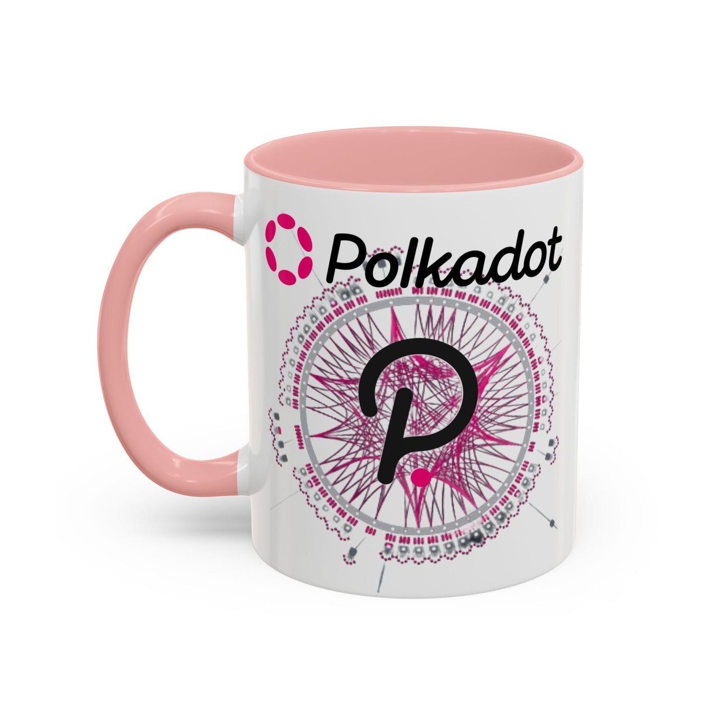Polkadot (DOT) Accent Mug by cypherpunkgear – cypherpunkgear.com | Cypherpunk Merch