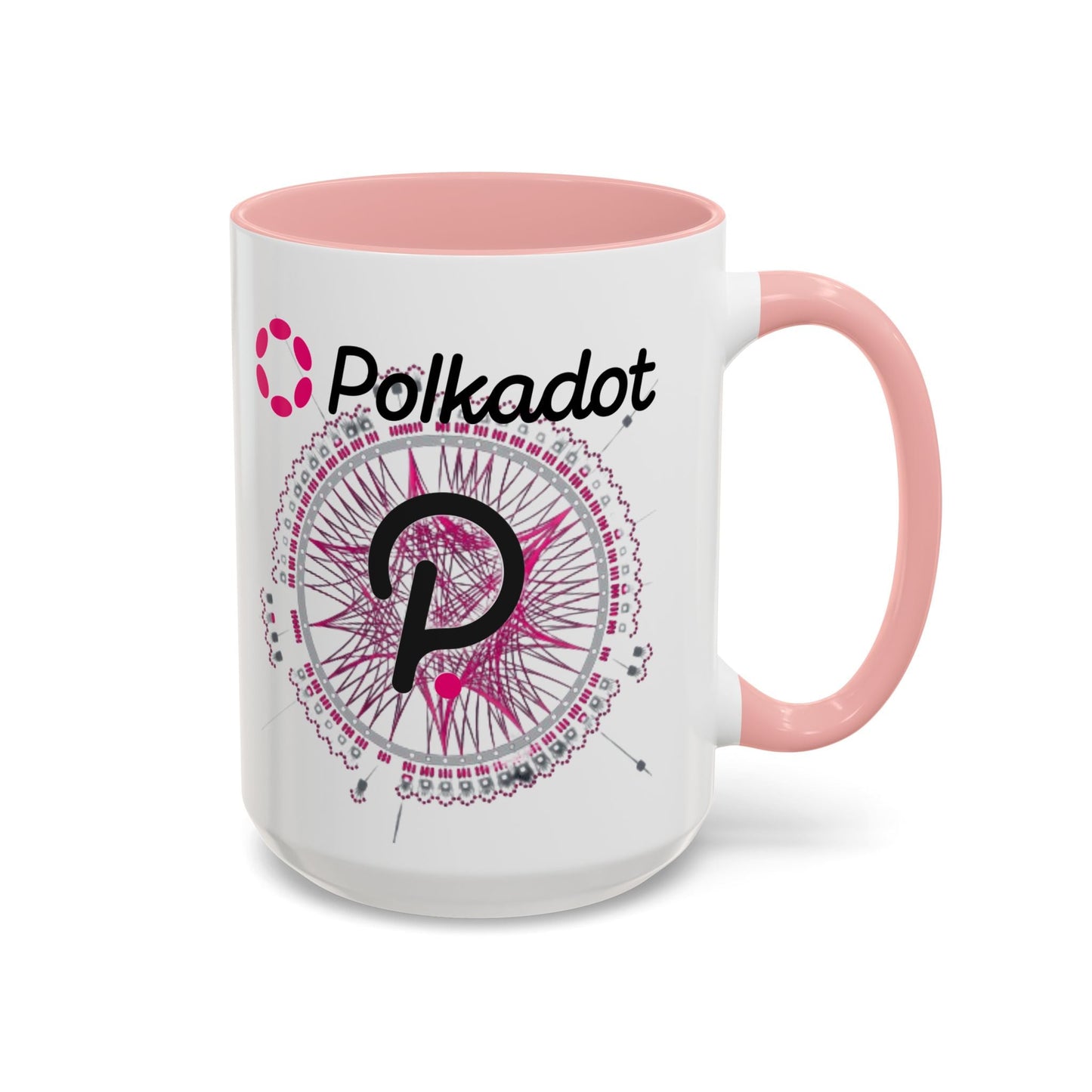 Polkadot (DOT) Accent Mug by cypherpunkgear – cypherpunkgear.com | Cypherpunk Merch
