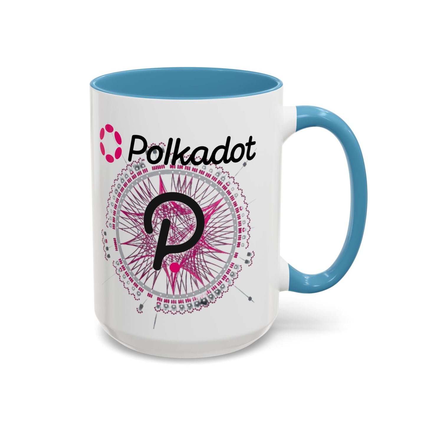 Polkadot (DOT) Accent Mug by cypherpunkgear – cypherpunkgear.com | Cypherpunk Merch