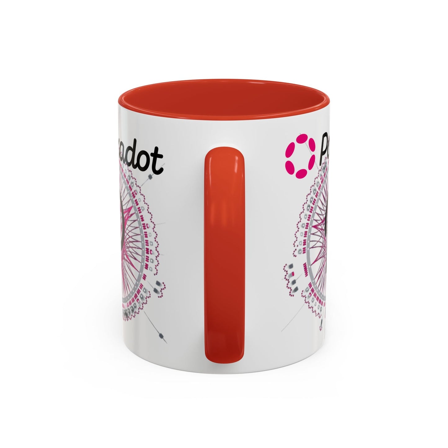 Polkadot (DOT) Accent Mug by cypherpunkgear – cypherpunkgear.com | Cypherpunk Merch