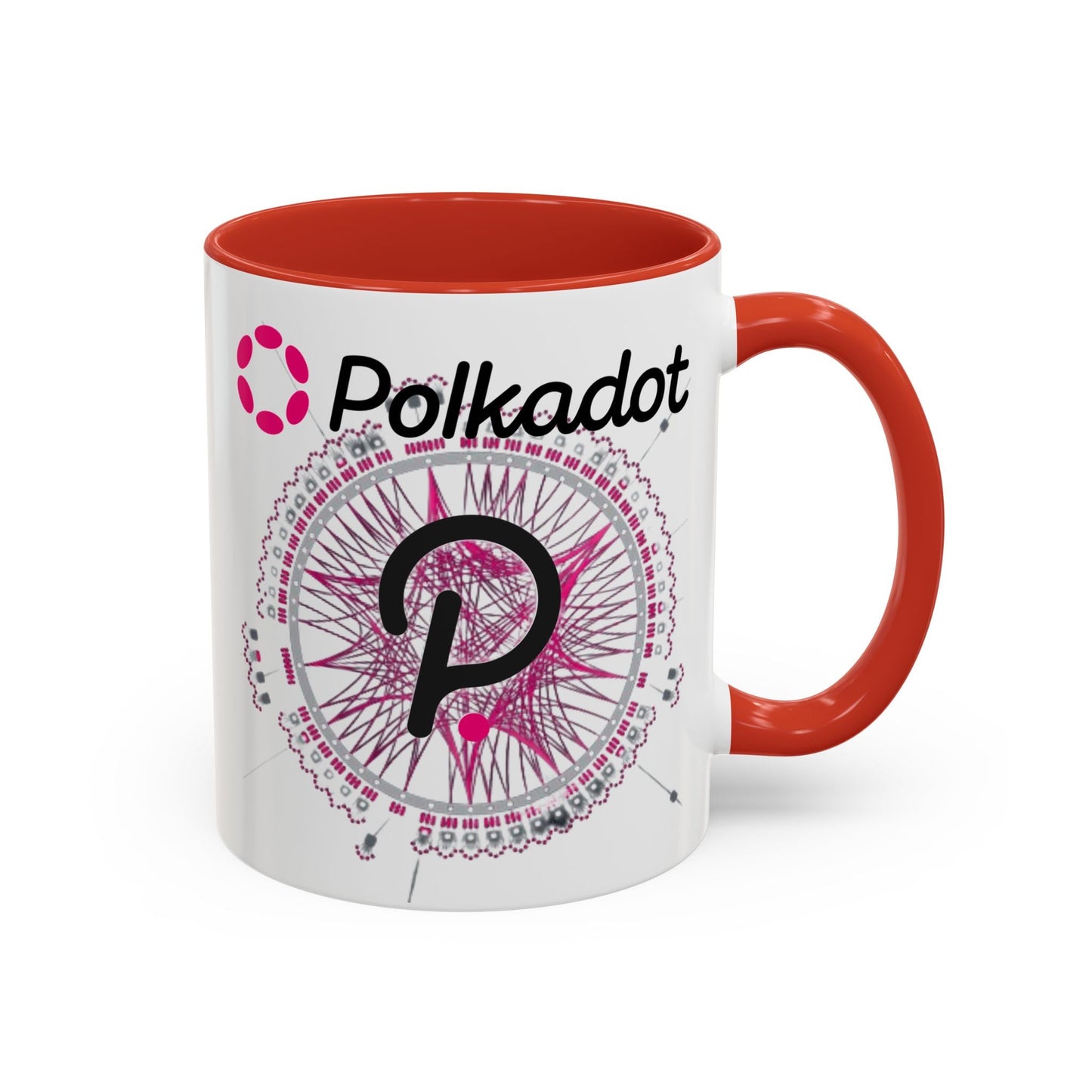 Polkadot (DOT) Accent Mug by cypherpunkgear – cypherpunkgear.com | Cypherpunk Merch