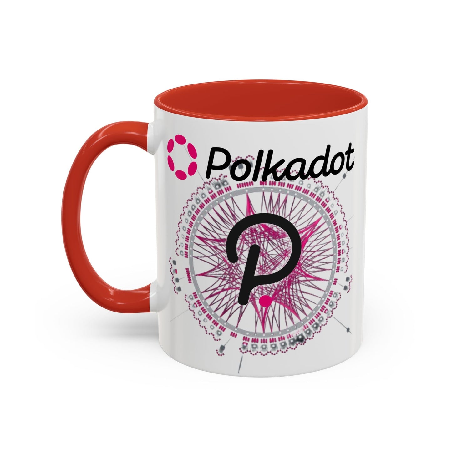 Polkadot (DOT) Accent Mug by cypherpunkgear – cypherpunkgear.com | Cypherpunk Merch