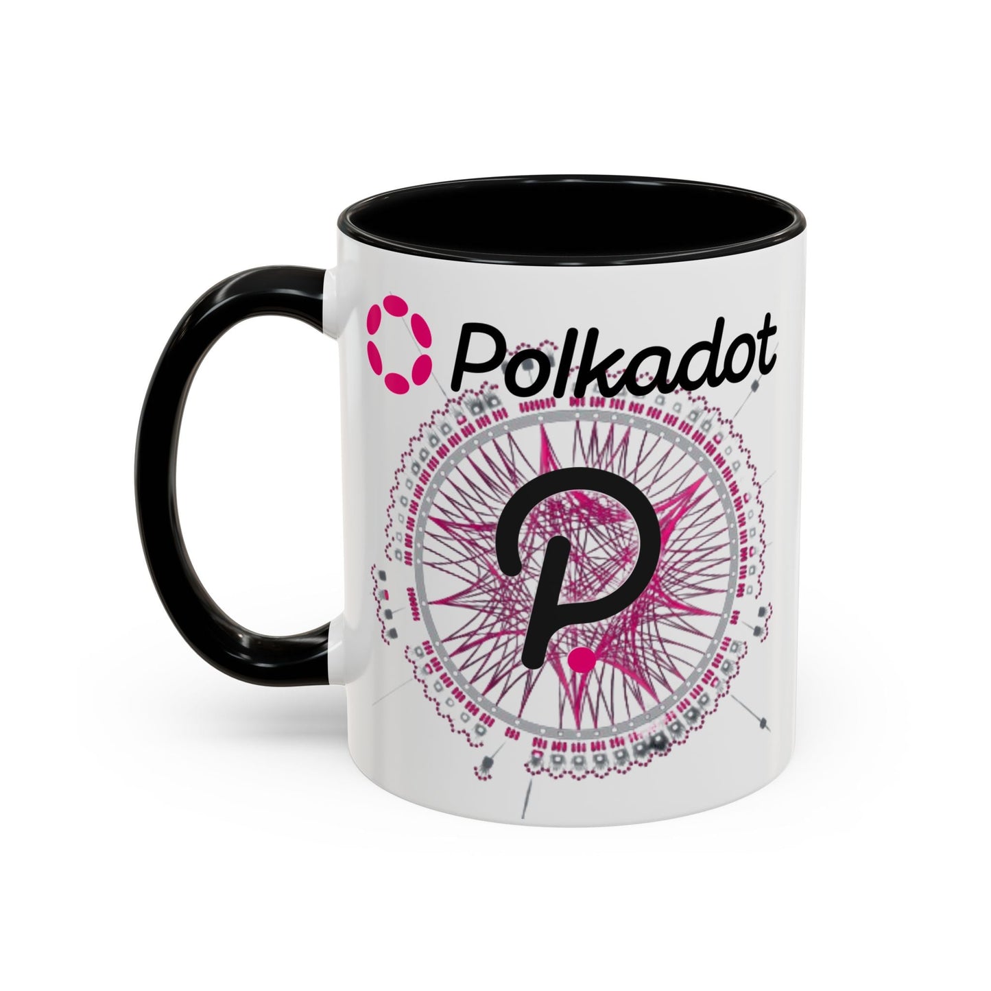 Polkadot (DOT) Accent Mug by cypherpunkgear – cypherpunkgear.com | Cypherpunk Merch