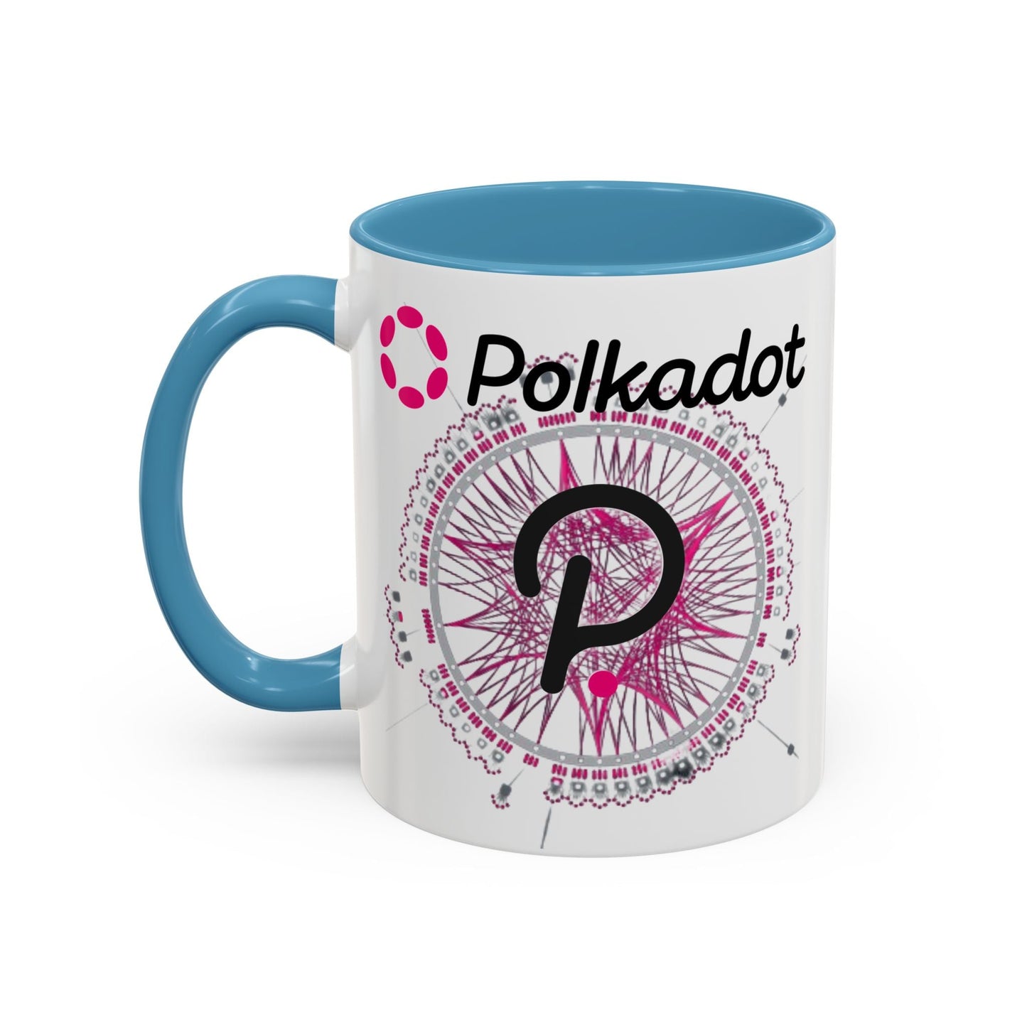 Polkadot (DOT) Accent Mug by cypherpunkgear – cypherpunkgear.com | Cypherpunk Merch