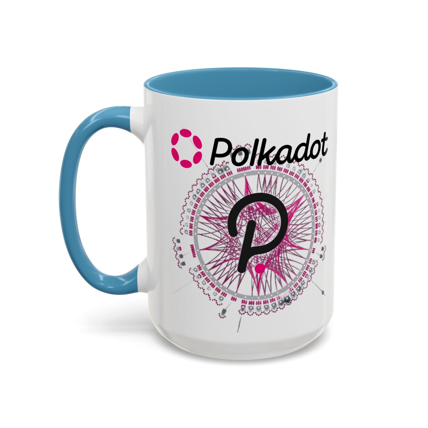 Polkadot (DOT) Accent Mug by cypherpunkgear – cypherpunkgear.com | Cypherpunk Merch