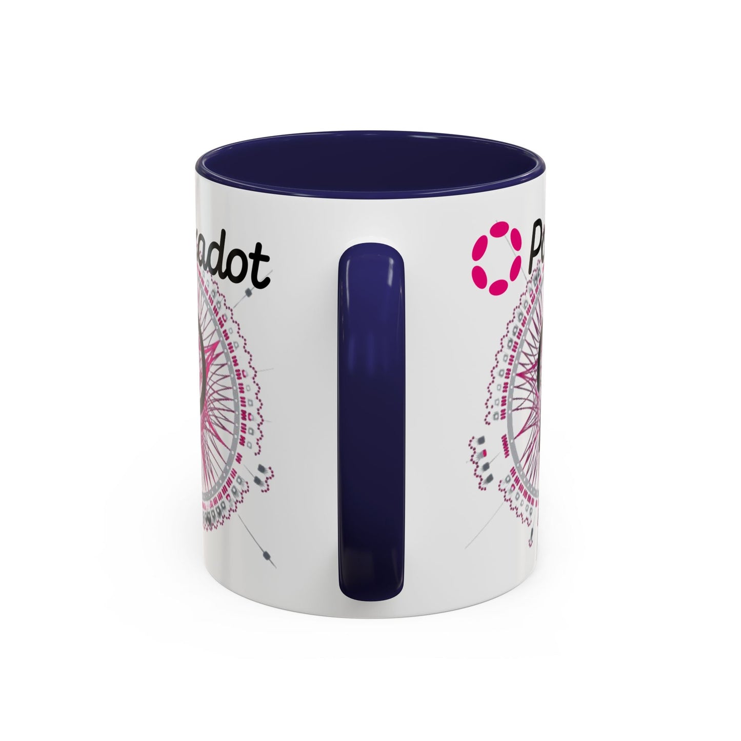 Polkadot (DOT) Accent Mug by cypherpunkgear – cypherpunkgear.com | Cypherpunk Merch