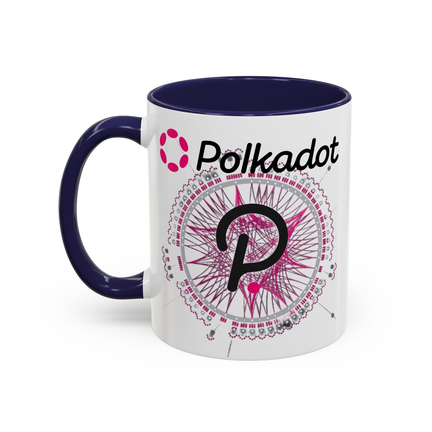 Polkadot (DOT) Accent Mug by cypherpunkgear – cypherpunkgear.com | Cypherpunk Merch