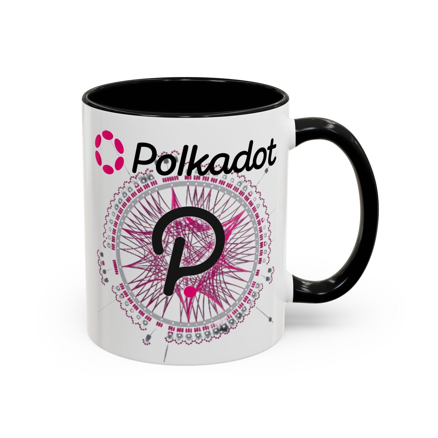 Polkadot (DOT) Accent Mug by cypherpunkgear – cypherpunkgear.com | Cypherpunk Merch