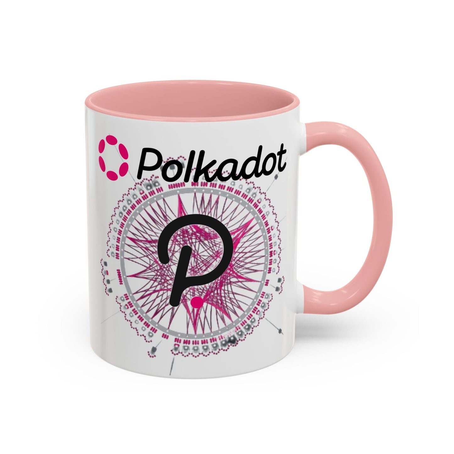 Polkadot (DOT) Accent Mug by cypherpunkgear – cypherpunkgear.com | Cypherpunk Merch
