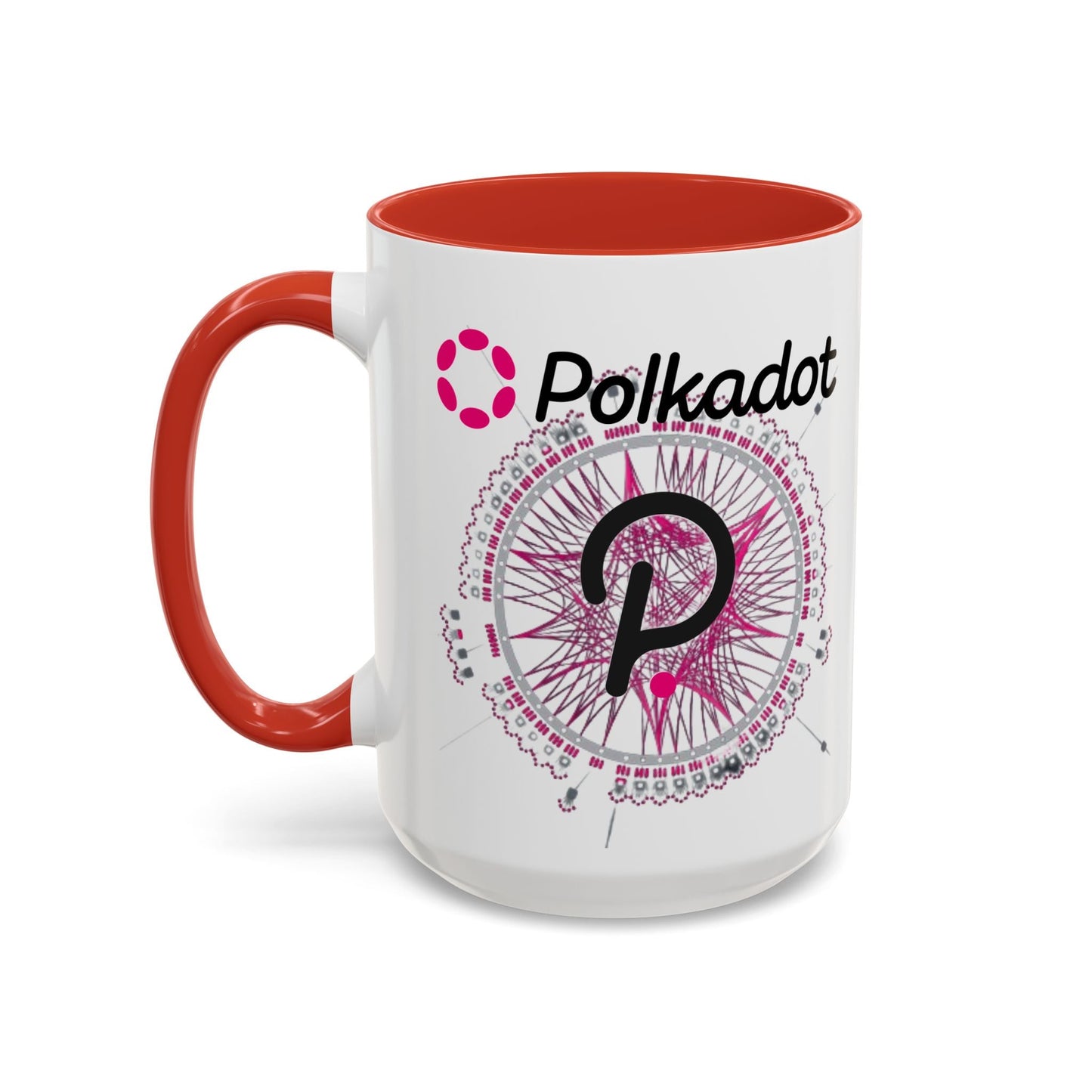 Polkadot (DOT) Accent Mug by cypherpunkgear – cypherpunkgear.com | Cypherpunk Merch