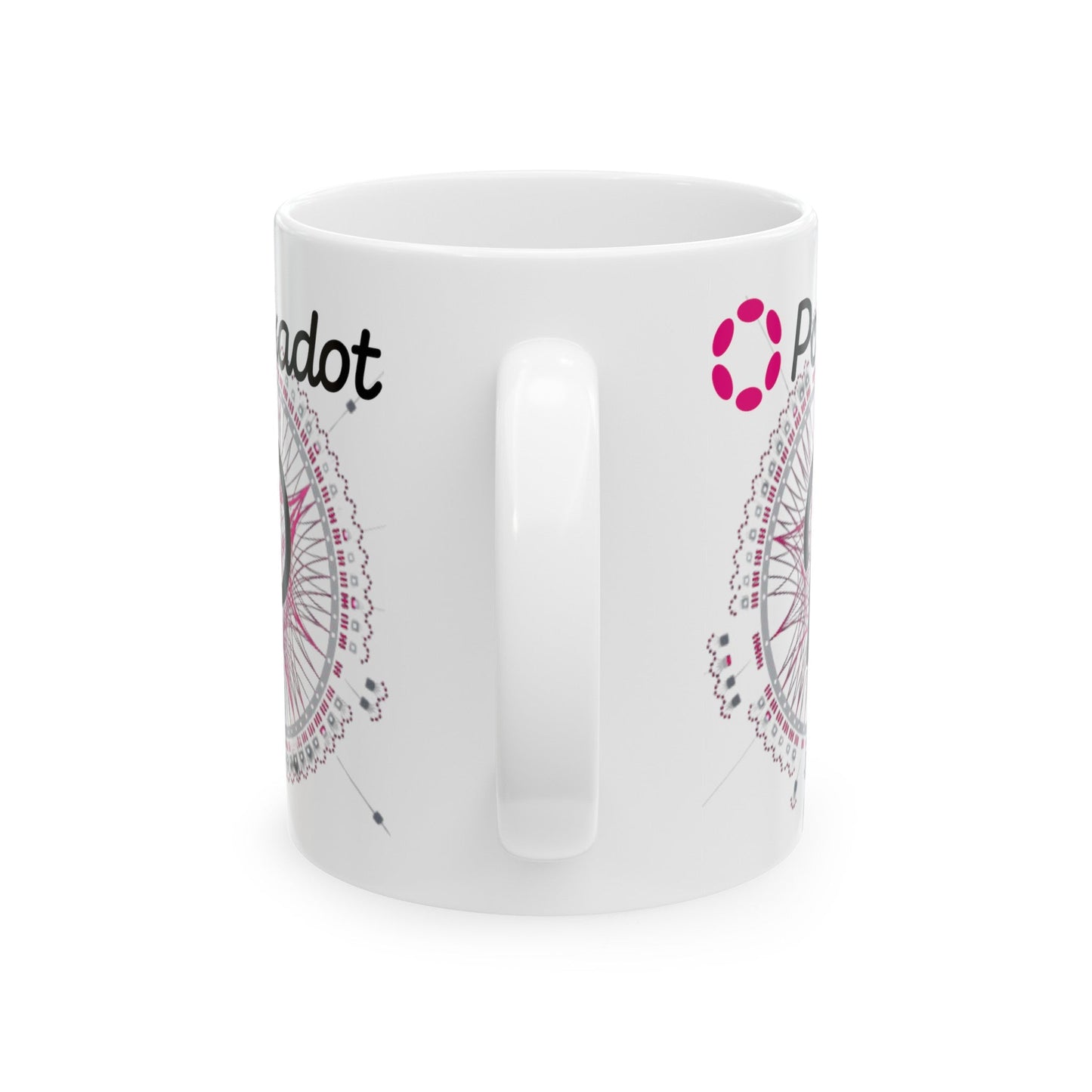 Polkadot (DOT) White Mug by cypherpunkgear – cypherpunkgear.com | Cypherpunk Merch