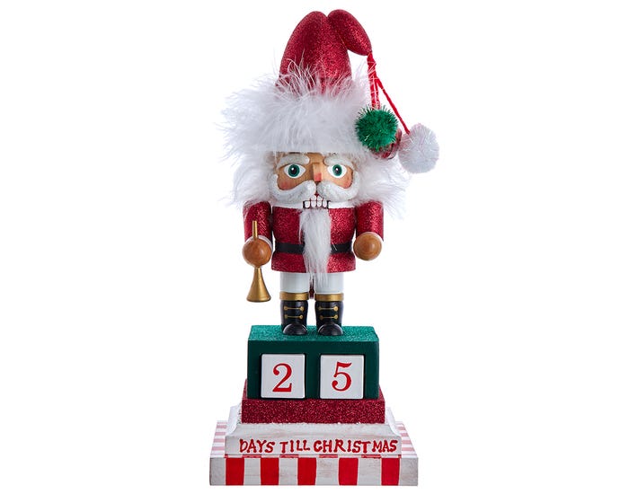 Countdown to Christmas Santa Nutcracker - 12 Inch