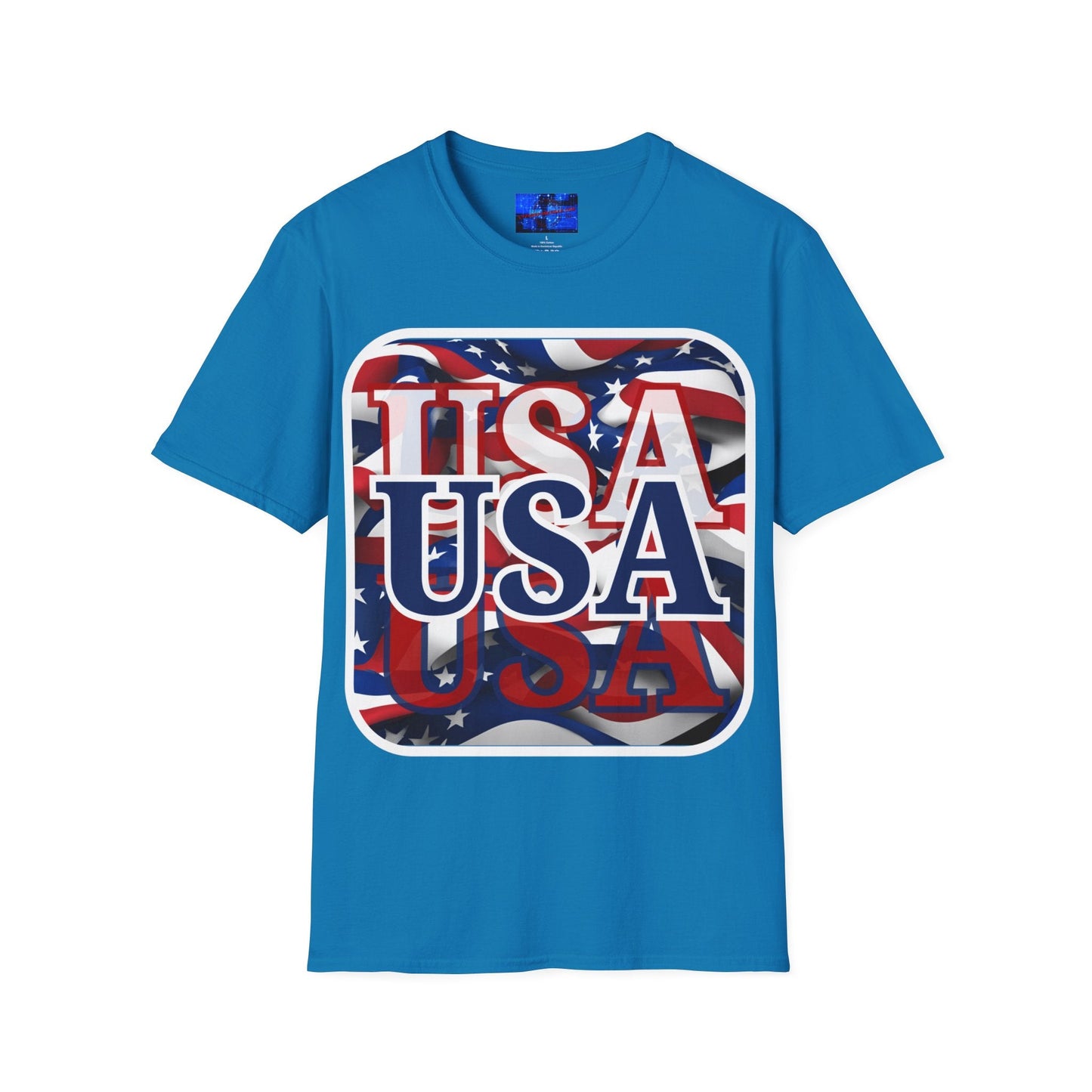 Red White and BLUE USA Patriot DKcolors Unisex T-Shirt by cypherpunkgear – cypherpunkgear.com | Cypherpunk Merch