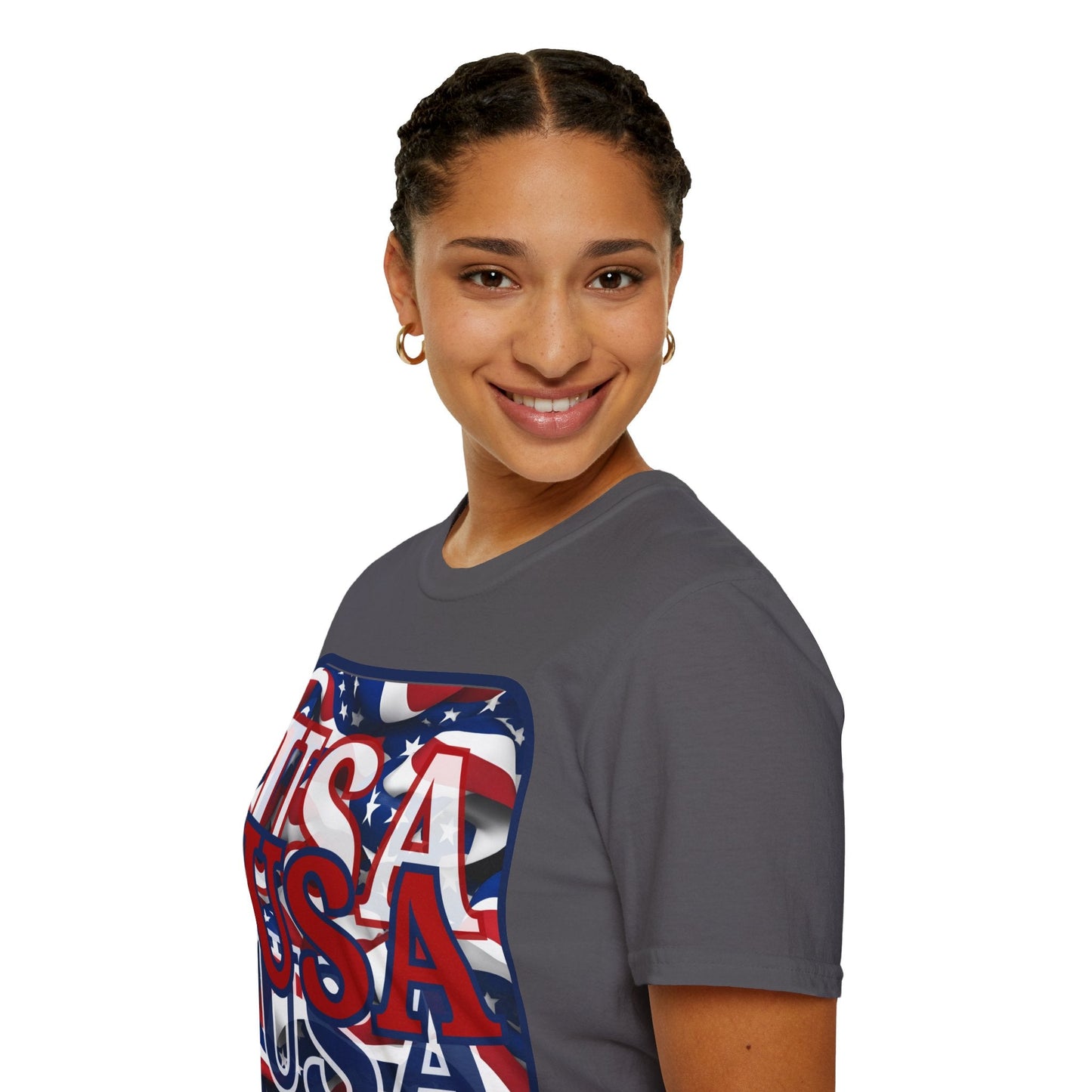 RED White and Blue USA Patriot DKcolors Unisex T-Shirt by cypherpunkgear – cypherpunkgear.com | Cypherpunk Merch