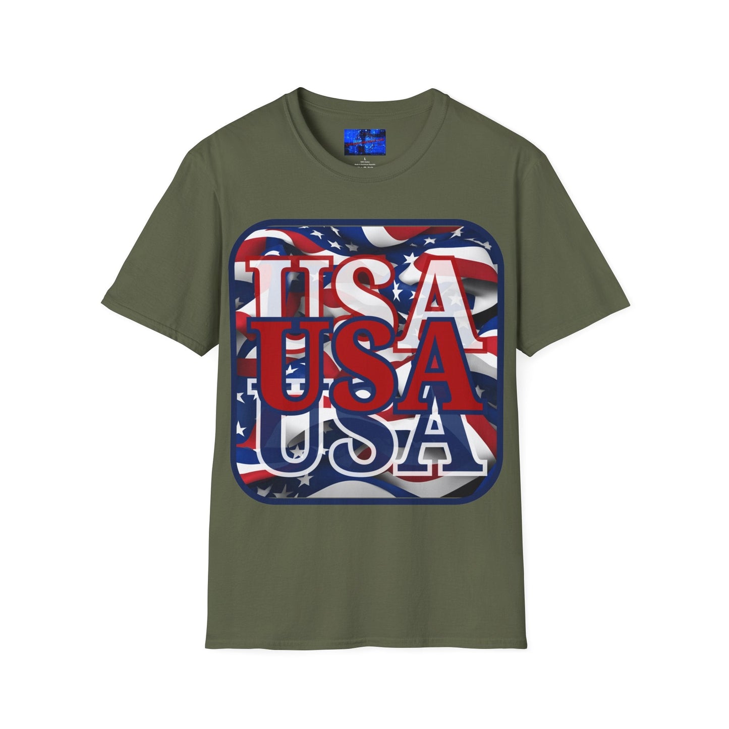 RED White and Blue USA Patriot DKcolors Unisex T-Shirt by cypherpunkgear – cypherpunkgear.com | Cypherpunk Merch