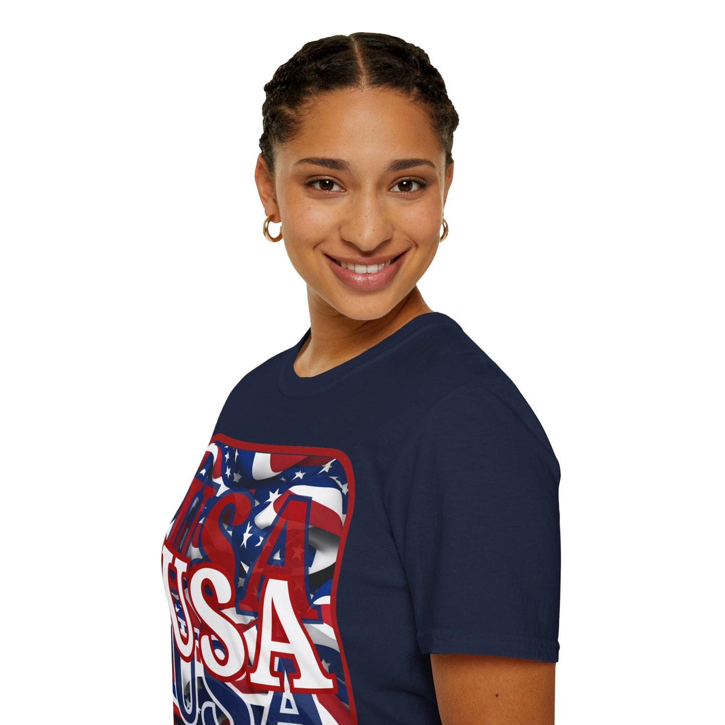 Red WHITE and Blue USA Patriot DKcolors Unisex T-Shirt by cypherpunkgear – cypherpunkgear.com | Cypherpunk Merch
