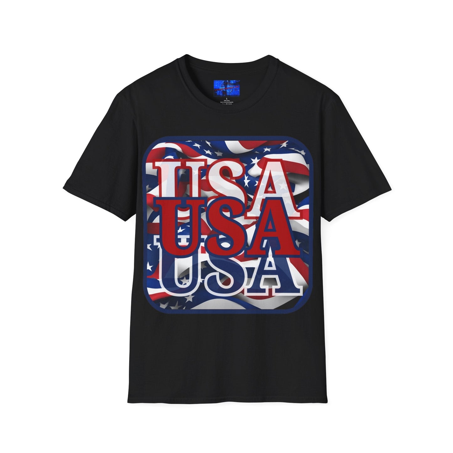 RED White and Blue USA Patriot DKcolors Unisex T-Shirt by cypherpunkgear – cypherpunkgear.com | Cypherpunk Merch