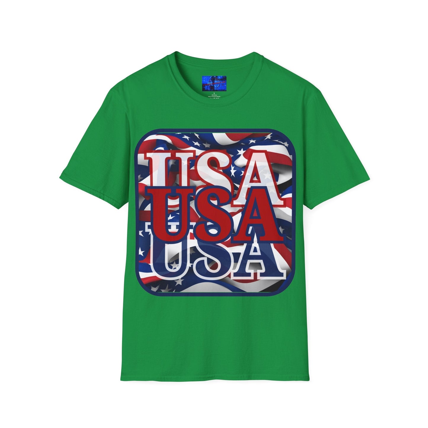 RED White and Blue USA Patriot DKcolors Unisex T-Shirt by cypherpunkgear – cypherpunkgear.com | Cypherpunk Merch