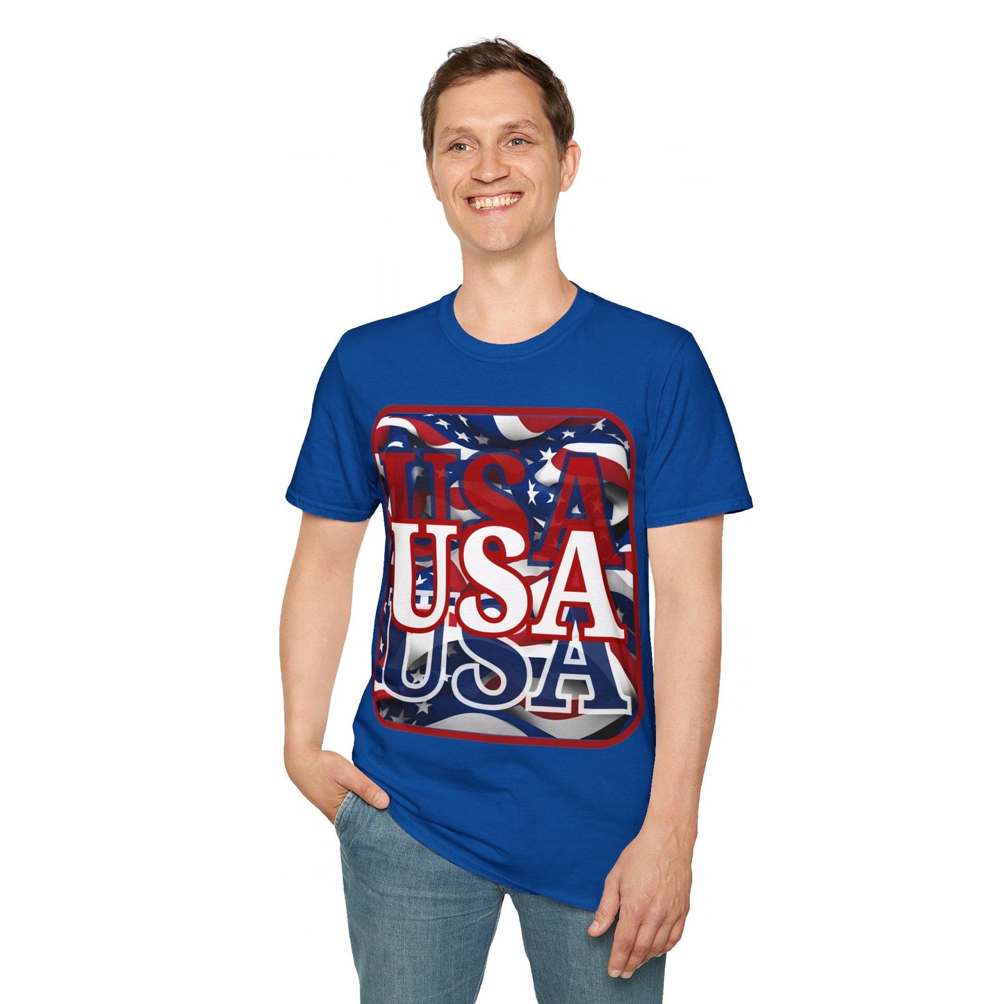 Red WHITE and Blue USA Patriot DKcolors Unisex T-Shirt by cypherpunkgear – cypherpunkgear.com | Cypherpunk Merch