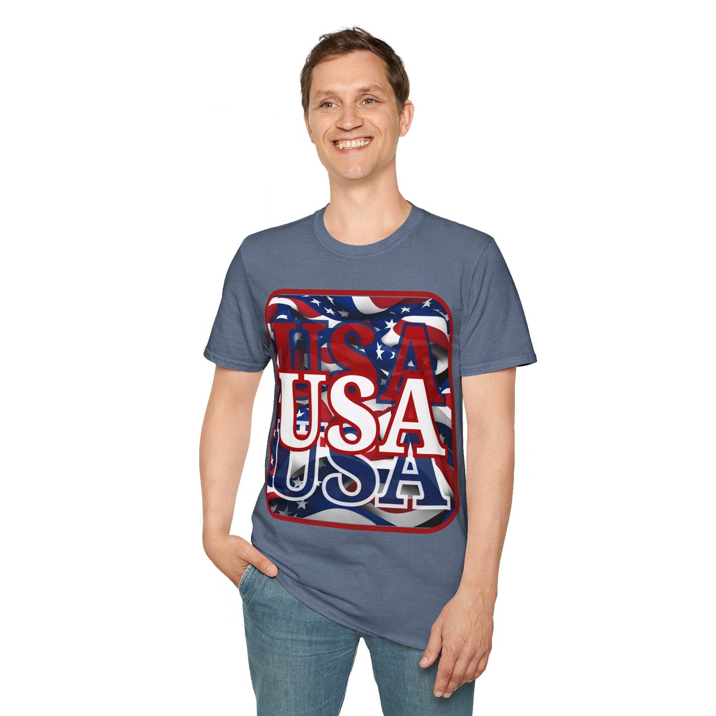 Red WHITE and Blue USA Patriot DKcolors Unisex T-Shirt by cypherpunkgear – cypherpunkgear.com | Cypherpunk Merch