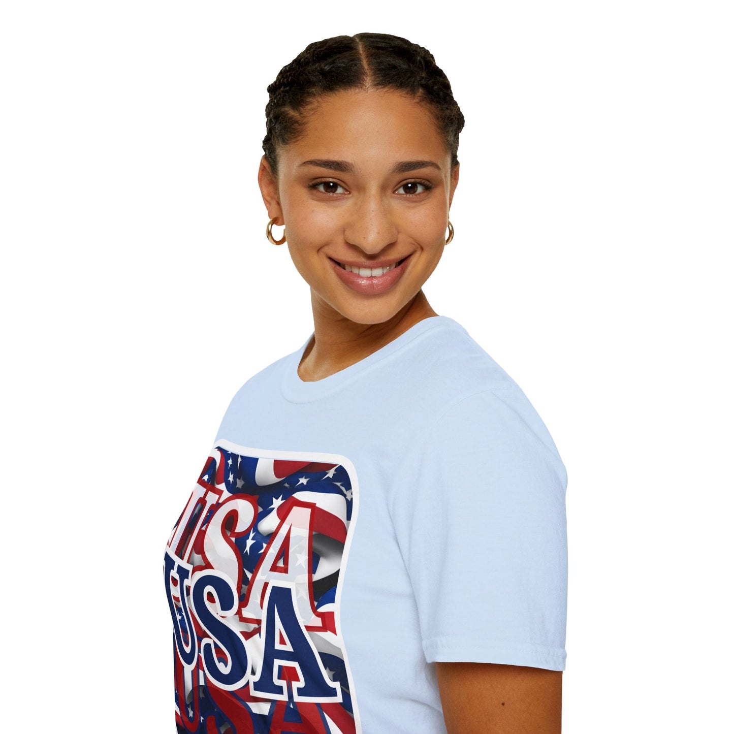 Red White and BLUE USA Patriot LTcolors Unisex T-Shirt by cypherpunkgear – cypherpunkgear.com | Cypherpunk Merch