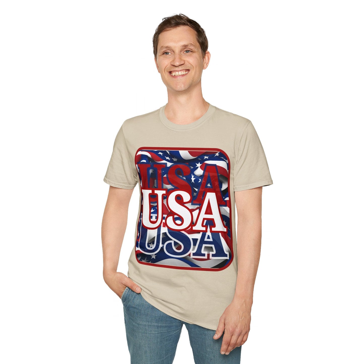 Red WHITE and Blue USA Patriot LTcolors Unisex T-Shirt by cypherpunkgear – cypherpunkgear.com | Cypherpunk Merch