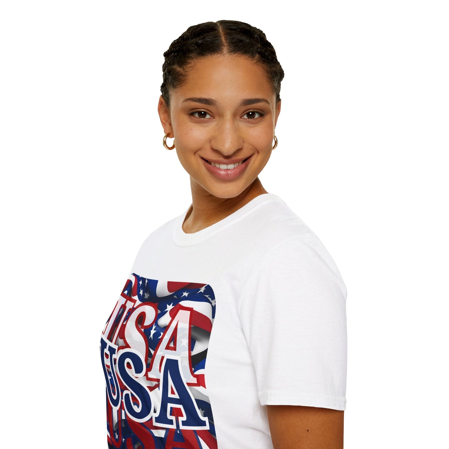 Red White and BLUE USA Patriot LTcolors Unisex T-Shirt by cypherpunkgear – cypherpunkgear.com | Cypherpunk Merch
