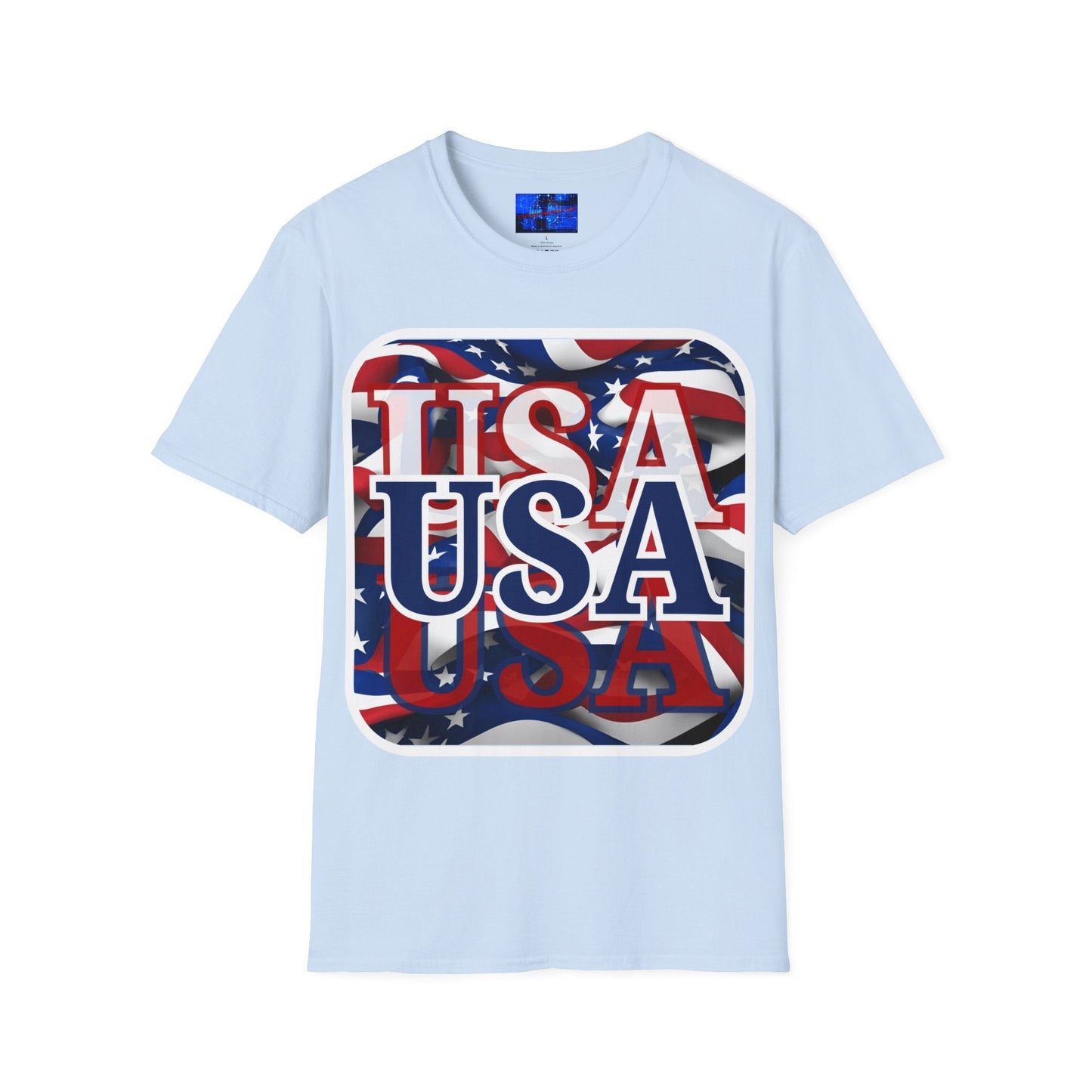 Red White and BLUE USA Patriot LTcolors Unisex T-Shirt by cypherpunkgear – cypherpunkgear.com | Cypherpunk Merch