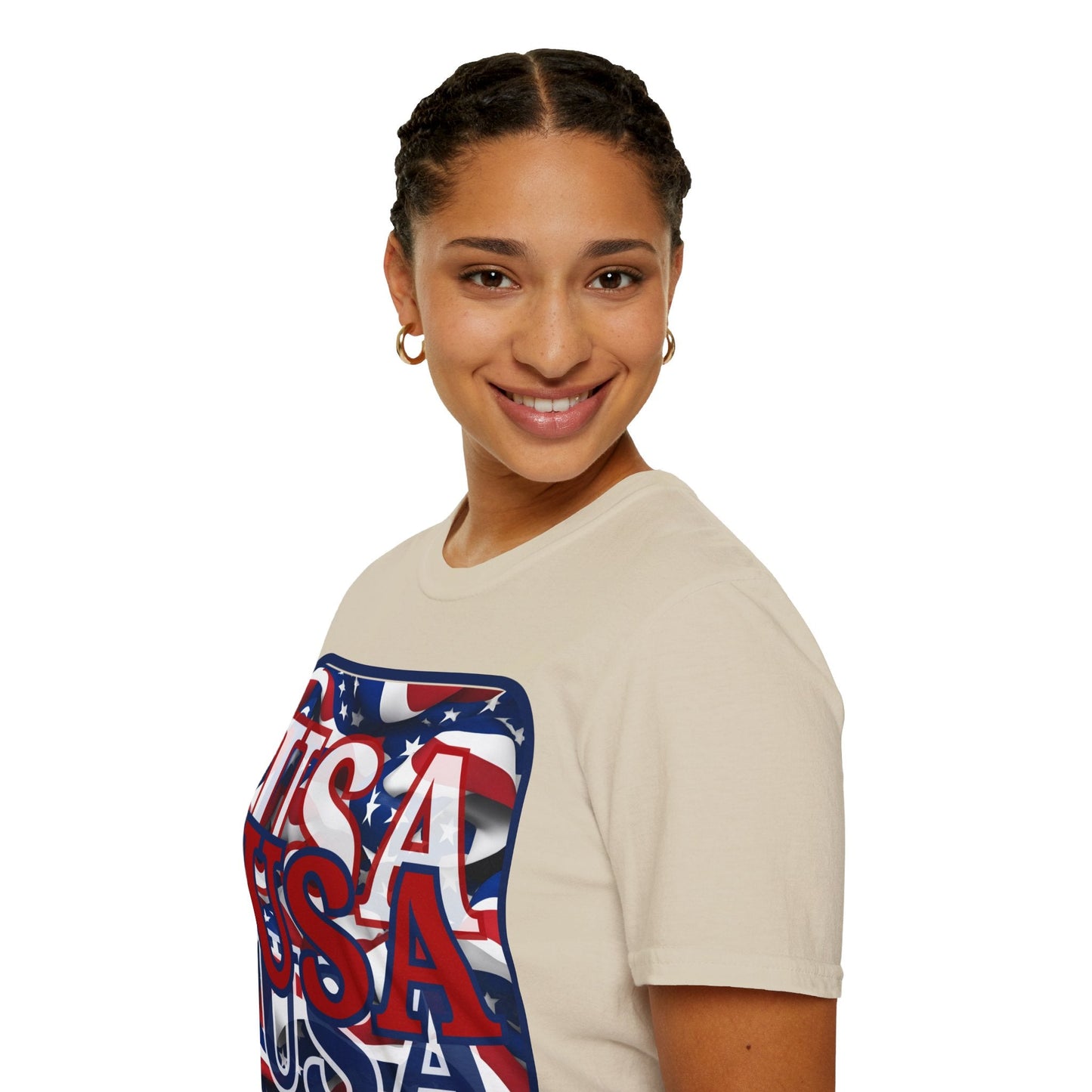 RED White and Blue USA Patriot LTcolors Unisex T-Shirt by cypherpunkgear – cypherpunkgear.com | Cypherpunk Merch