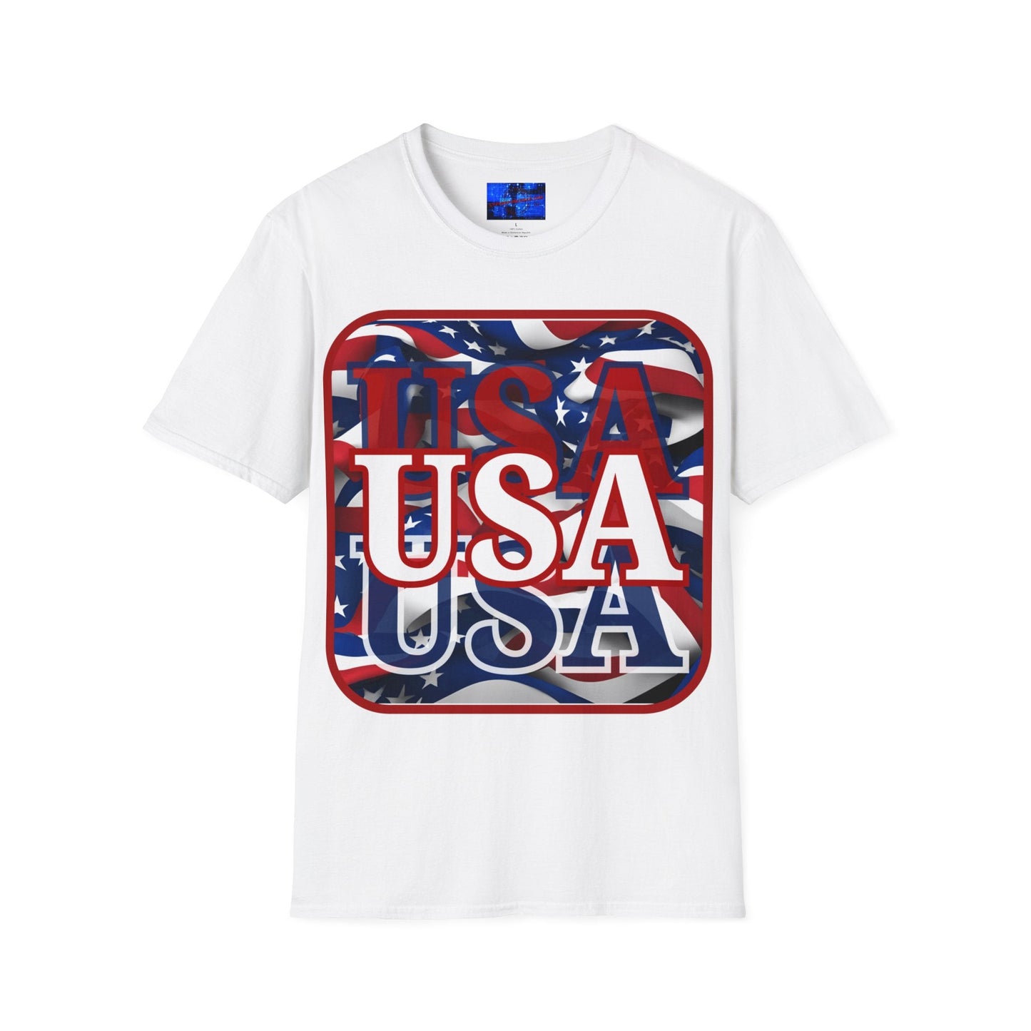 Red WHITE and Blue USA Patriot LTcolors Unisex T-Shirt by cypherpunkgear – cypherpunkgear.com | Cypherpunk Merch