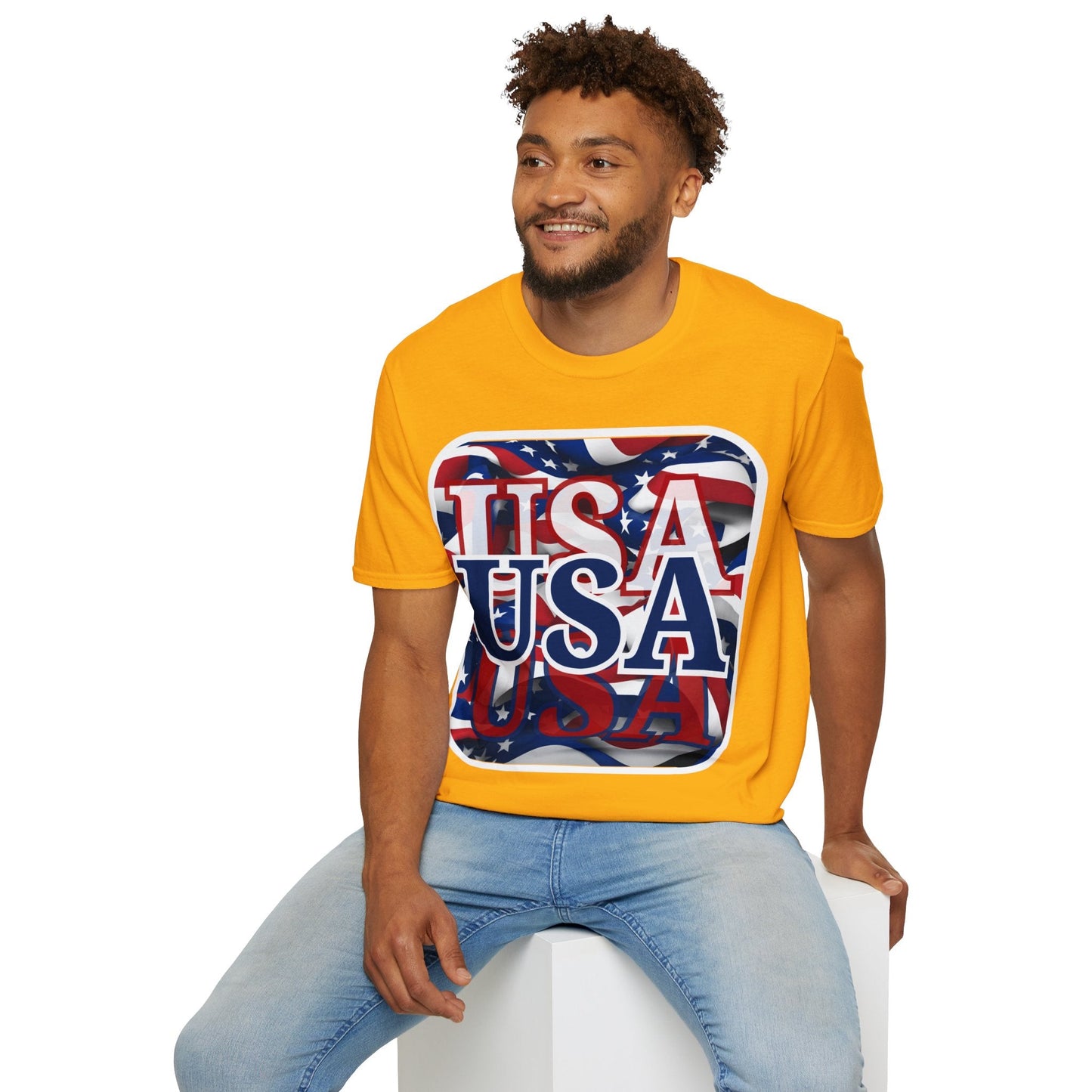Red White and BLUE USA Patriot LTcolors Unisex T-Shirt by cypherpunkgear – cypherpunkgear.com | Cypherpunk Merch