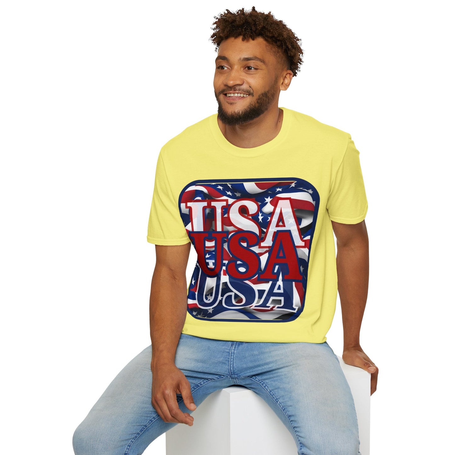 RED White and Blue USA Patriot LTcolors Unisex T-Shirt by cypherpunkgear – cypherpunkgear.com | Cypherpunk Merch
